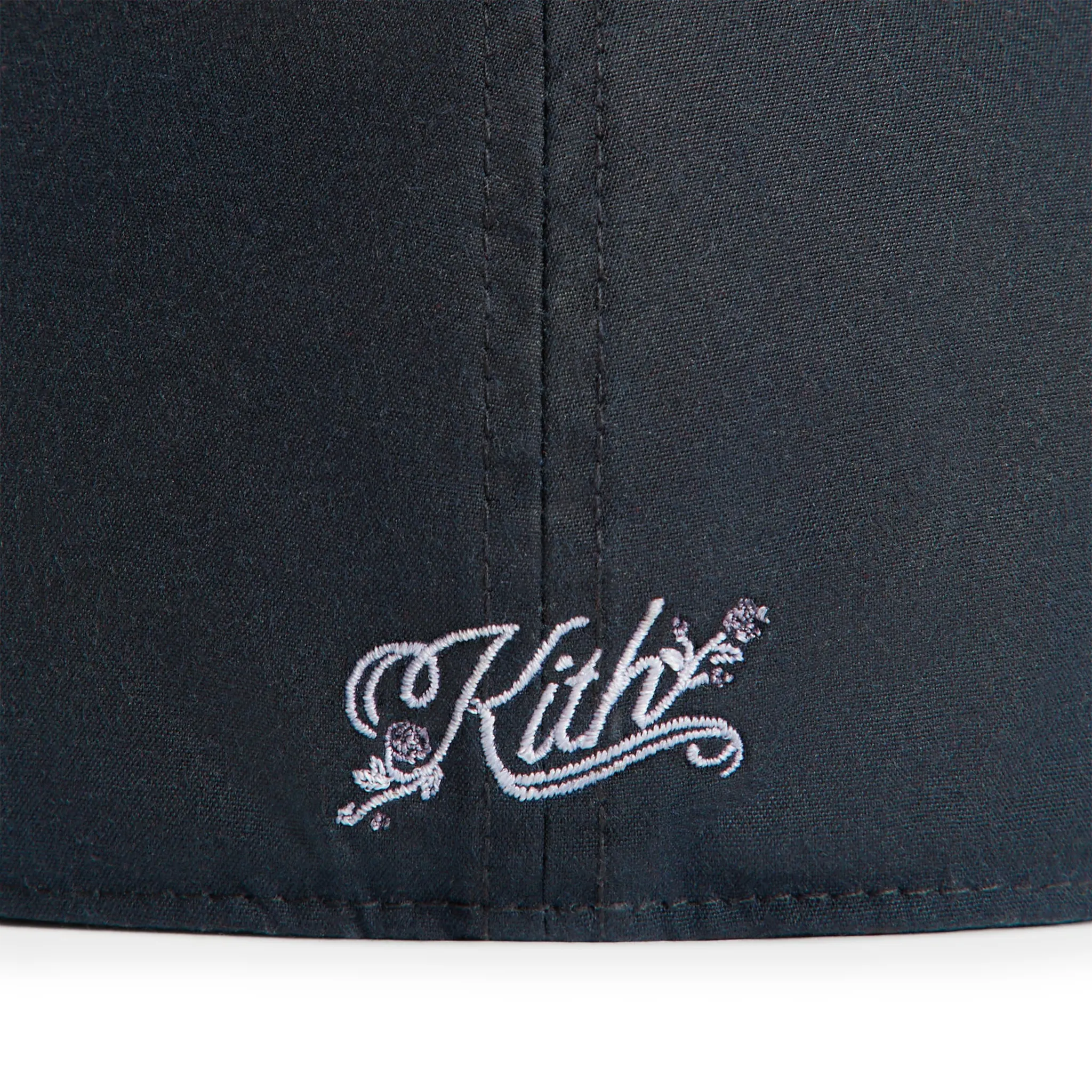 Detailed Back View of Kith & '47 for the New York Yankees Waxed Franchise LS Nocturnal Cotton Cap